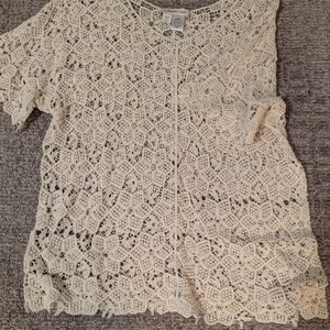 Crochet lacy top